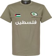 Palestina Football T-Shirt - Khaki - XXL