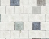 KEUKEN TEGELTJES BEHANG - Blauw Grijs Wit - AS Creation Il Decoro