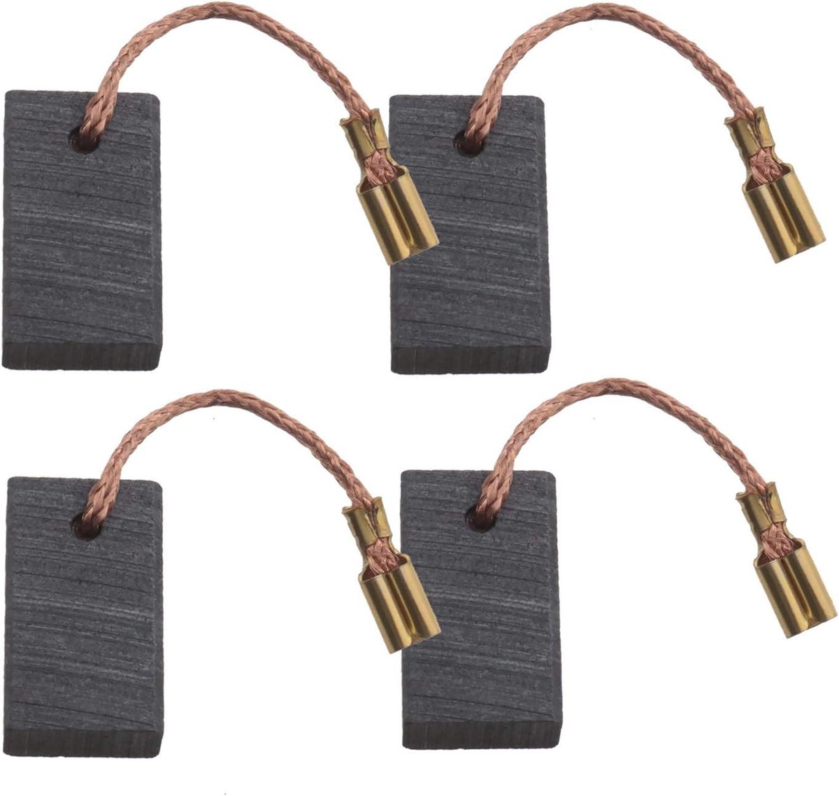 2 paar koolborstels 316034930 5x10x16mm met automatische stop fit voor Metabo W8-125 W7-115 W7-125 WE14-125Plus 31603551 316035510