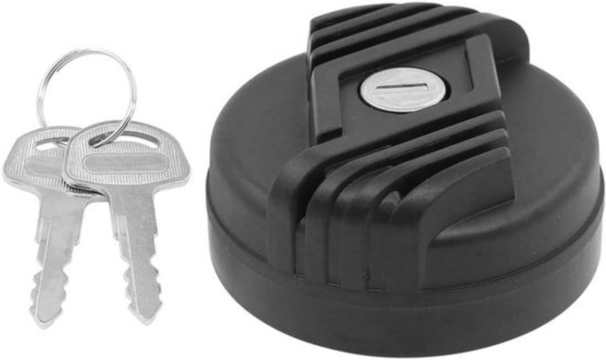 Afsluitbare Tankdop - Brandstofdop Sleutel - Brandstof Beveiligen - Voertuigspecifieke Pasvorm - 5 x 5 x 5 cm - Zwart