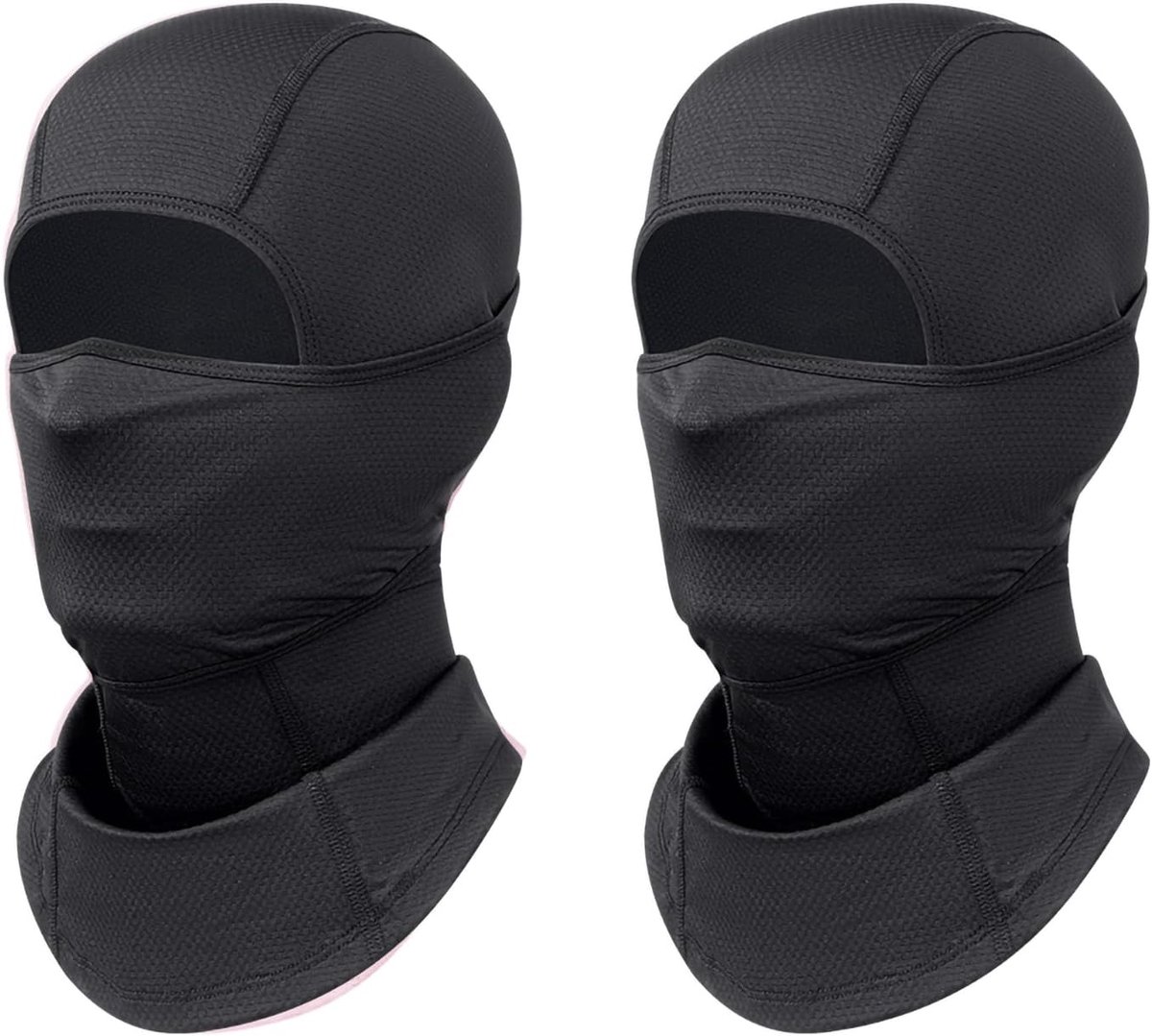 2 stks Motorfiets Bivakmuts Gezichtsmasker - Volledige Gezicht Cover voor Mannen Vrouwen Ademend Winddicht Bivakmuts voor Skiën Fietsen