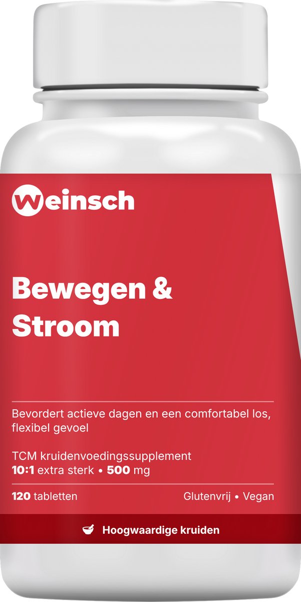 Weinsch Bewegen & Stroom (Shu Jing Huo Xue Pian) | 10:1 extra sterk | 500mg | 120 tabletten
