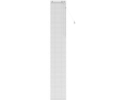vidaXL - Venetiaanse - jaloezie - Wit - 40 - x - 250 - cm - 35 - mm