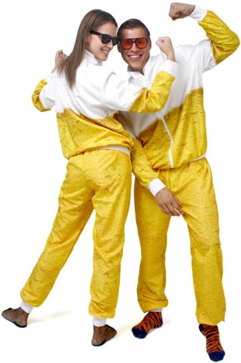 pak jaren 80 - retro trainingspak voor heren, joggingpak voor Oktoberfest, themafeest, carnaval, vintage feestoutfit