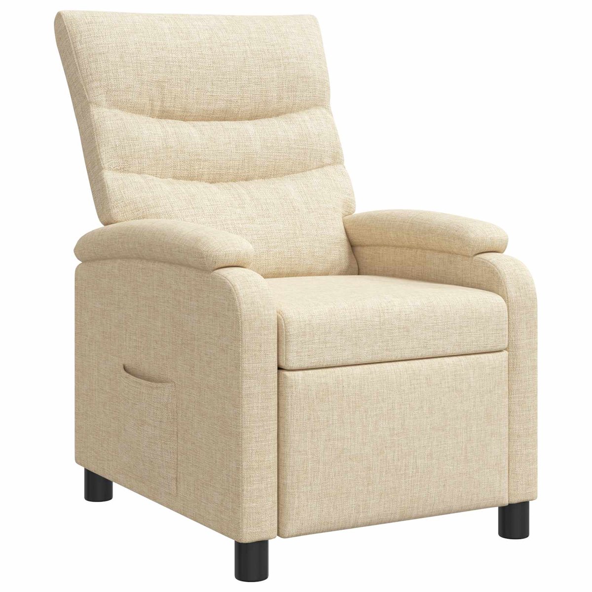 vidaXL Recliner - Crèmekleurig - Stof