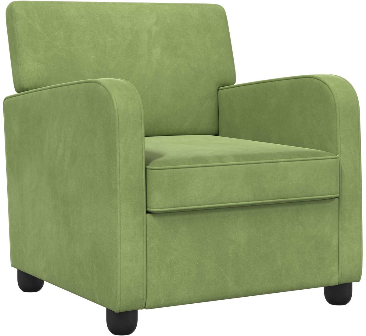 vidaXL Fauteuil - Lichtgroen - fluweel