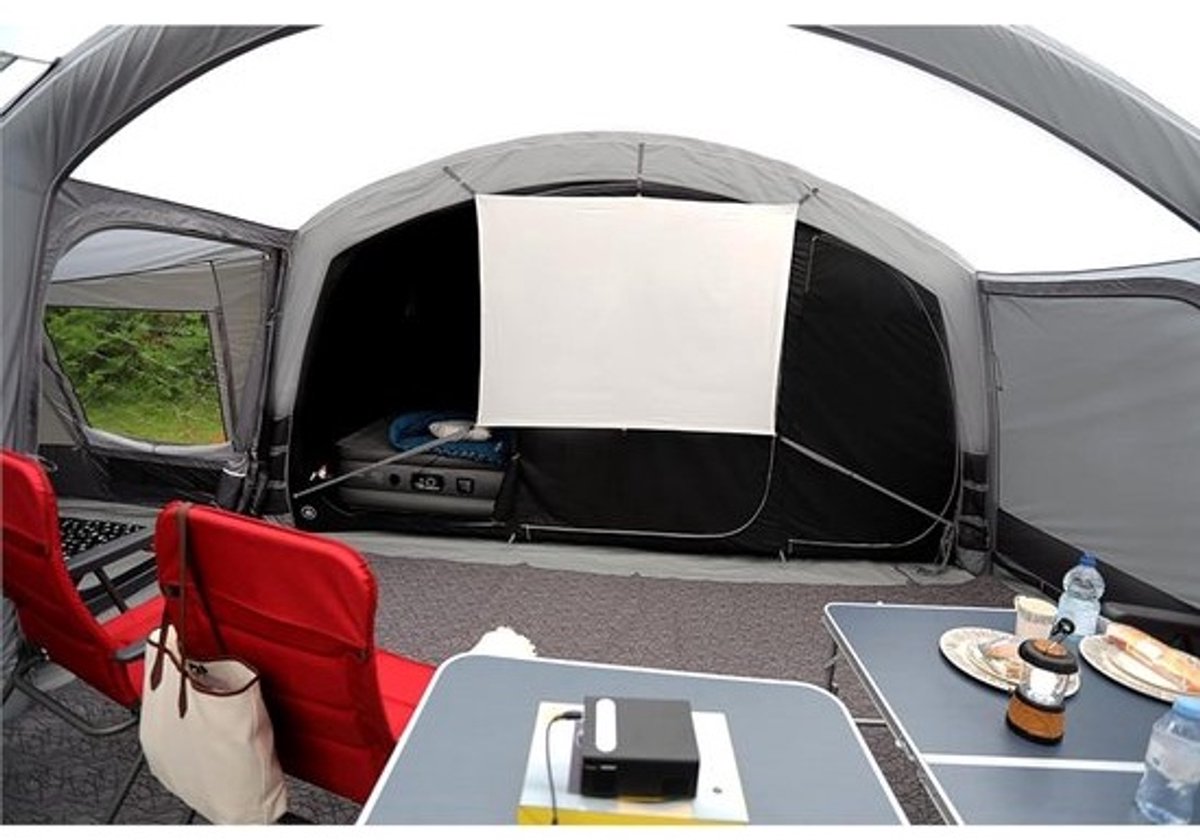 Kampeer Scherm - Projectie Doek - Buiten Entertainment - Kreukvrij Beeld - 160x120 cm - Wit
