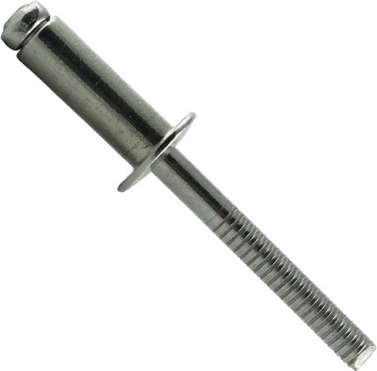 Set van 30 Popklinknagels 6x8 mm RVS - Platte Kop - Geschikt voor Dunne Platen