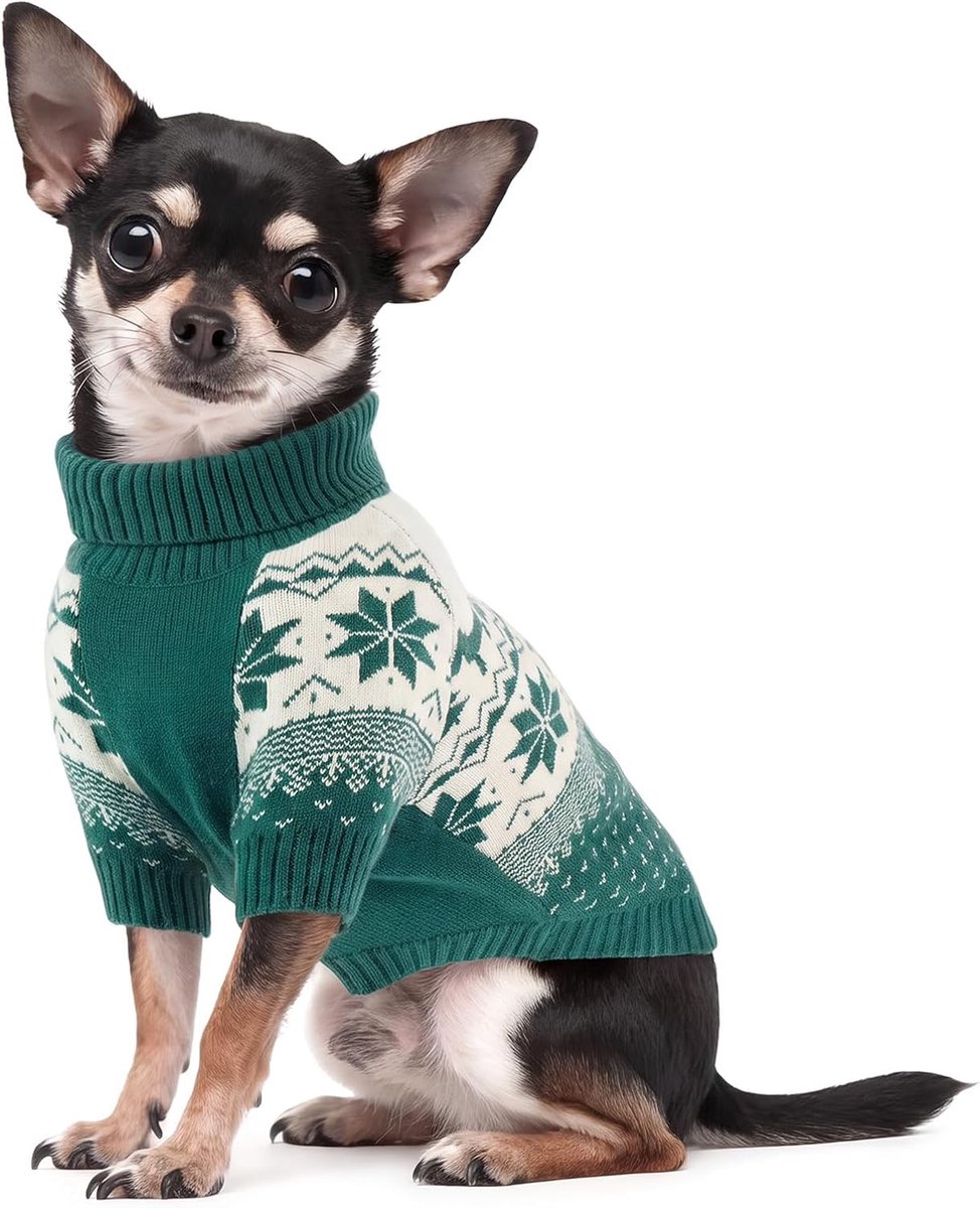 Kerst Hond Trui Met Terug Leash Gat M Groen