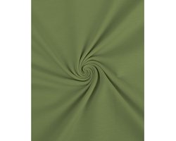 Tricot Stof Uni Mos Groen – 95% Katoen – 5% Elasthaan – 220 g/m² – 150 cm Breed – Oeko-Tex – Jersey Stof