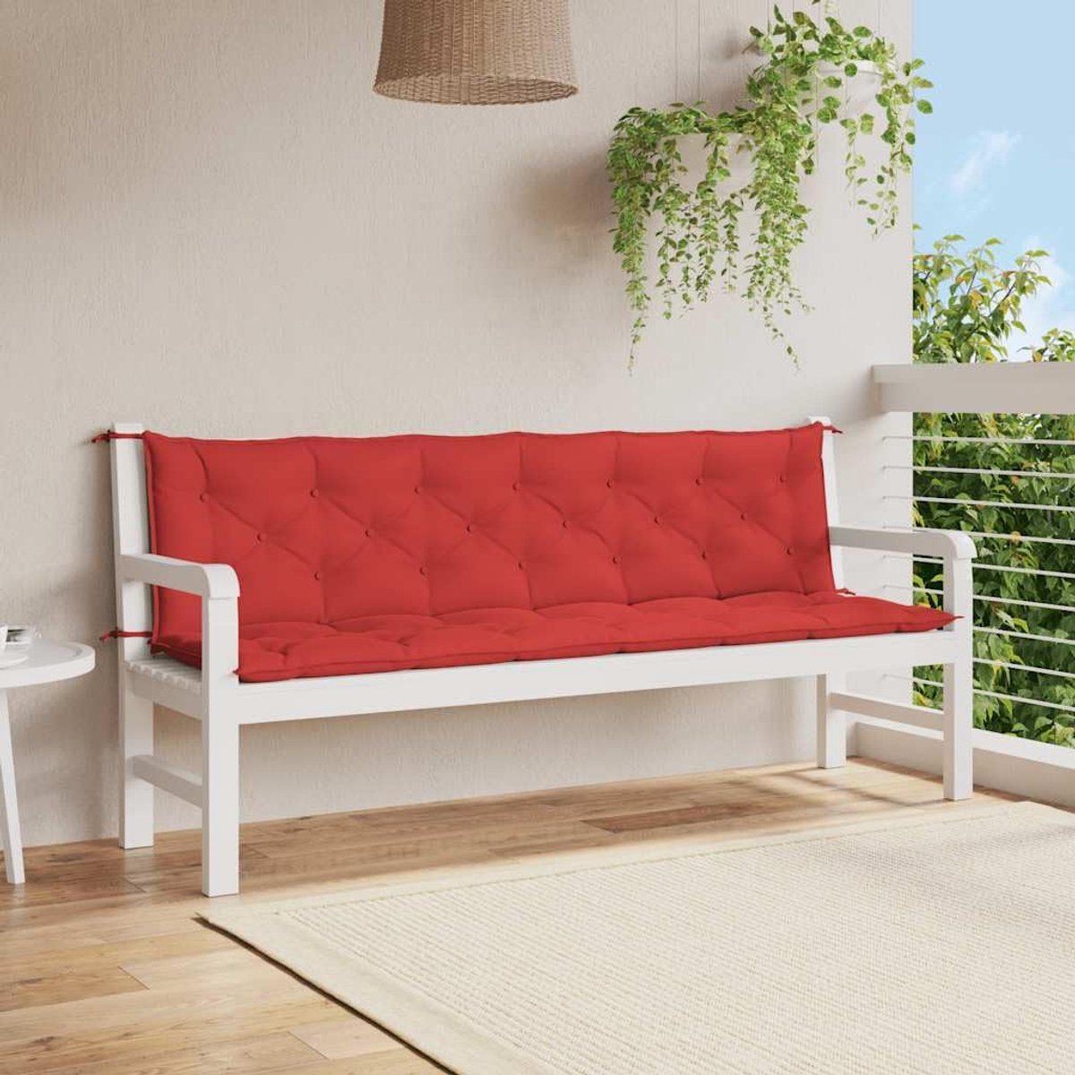 kussen rood 200x(50+50) x7 cm Oxford-stof