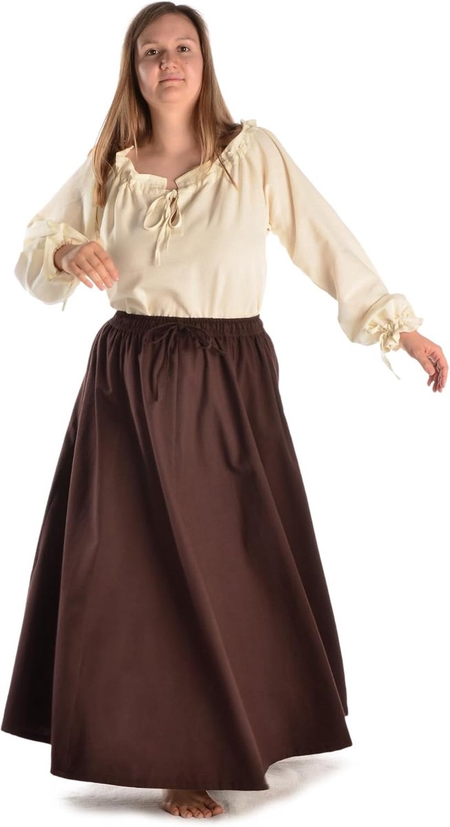 rok Duzabel van katoen rood, zwart, beige, bruin S/M, L/XL, XXL/XXXL gewaad LARP