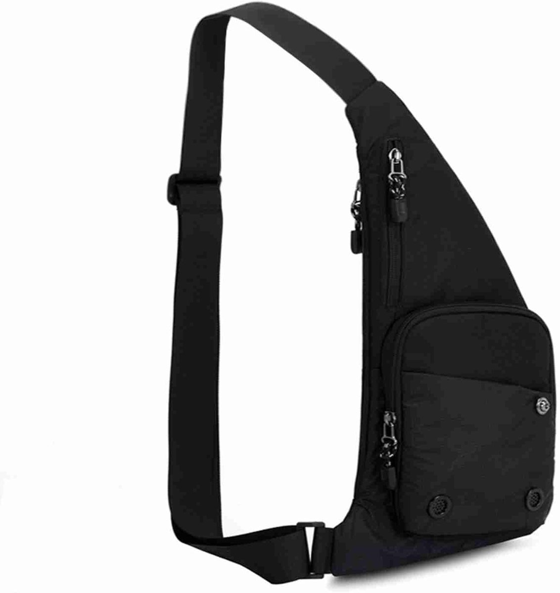 Dailygoods- Borstas met Schouderriem - Hoogwaardig Nylon - Duurzaam - Georganiseerde Opslag - Ideaal voor Fiets/Wandelen - Veelzijdige Buitenmaatregel