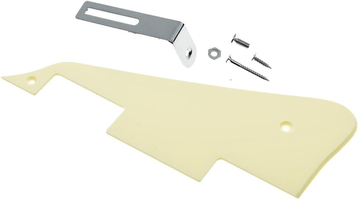Single Cream 1 Ply LP Gitaar Slagplaat met Chrome Beugel voor Epiphone Les Paul
