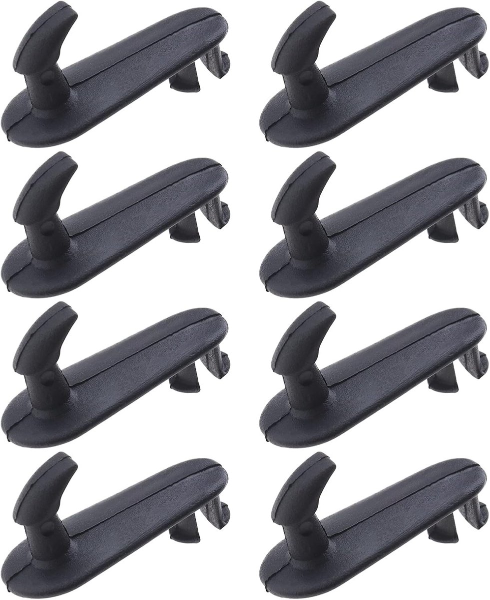 Dailygoods- Tapijtclips 8 Stuks - Kunststof - Compatibel met Toyota/Lexus - Zwart - Vloermat Bevestiging - Eenvoudig te Installeren - Vloermatclips