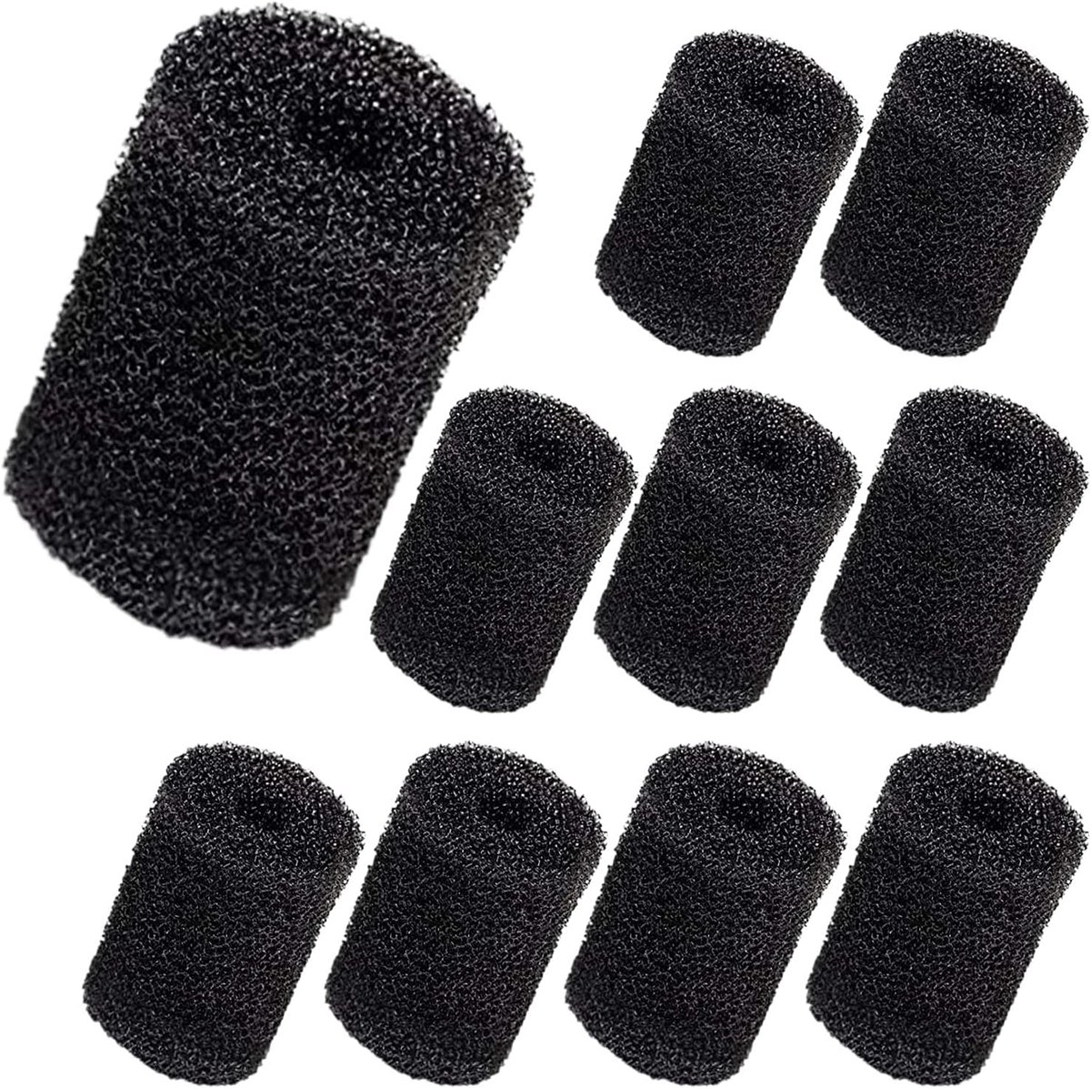 Dailygoods- Zwembadreiniger Exacte Pasvorm - Schuim aan het Uiteinde - Polaris Modellen - 7,3 x 4,3 x 1,4 cm - Hoogwaardig Filtratieschuim - 10-delige