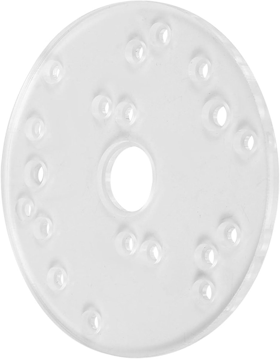 Dailygoods - Universele routervoetplaat - Hulpgereedschap houtbewerking - Praktisch en functioneel - 16,5 x 7,5 cm - Centreerpenschroeven - Geschikt v
