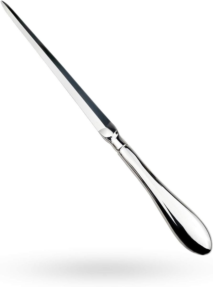 Dailygoods- Briefopener Metalen - Envelop Opener - Zinklegering - Waterdruppelvormig Handvat - 9 Inch - Gebruiksvriendelijk - Envelopmes