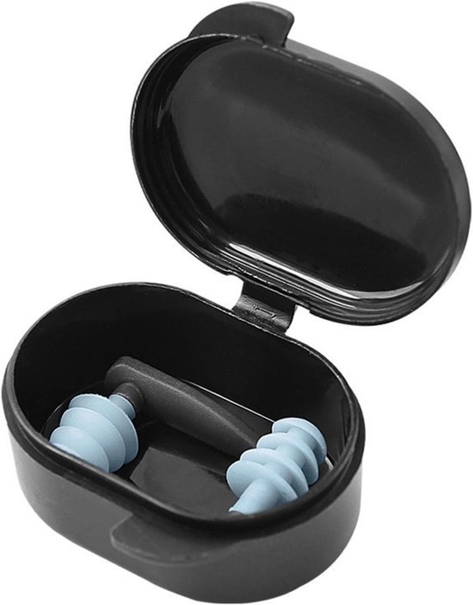 Zwem Oordopjes - Waterdichte Oordopjes - Bescherming tegen Water - 4-Laags Comfortontwerp - 1 Paar - Blauw