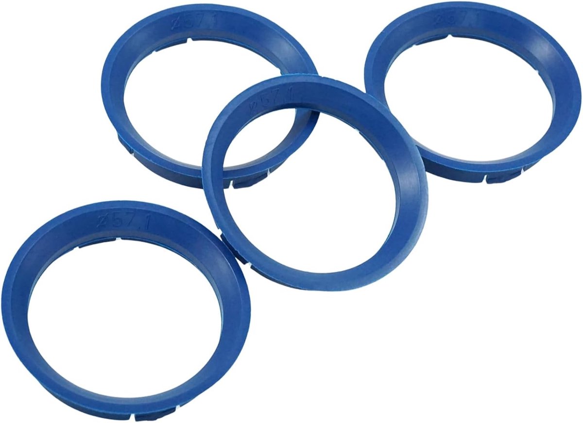 4x Centreerringen 63,3 op 57,1 mm | Kunststof | Perfecte pasvorm voor velgen