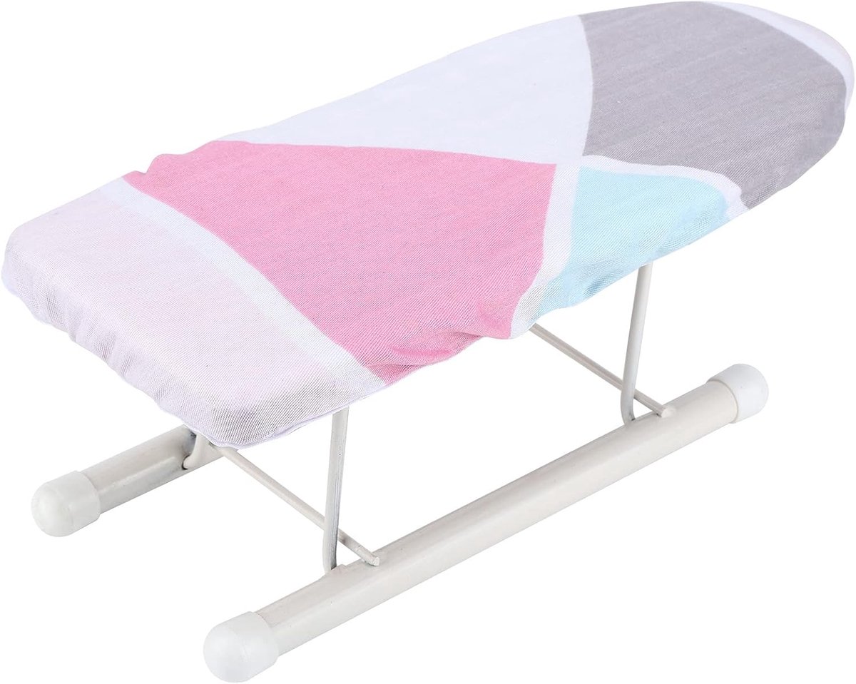 Dailygoods- Strijkplank Opvouwbaar - Mini Strijkplank 10,2 x 4,3 x 3,5 Inch - Vuurvast Katoen - Draagbaar - Antislip - Veiligheidsbeugel