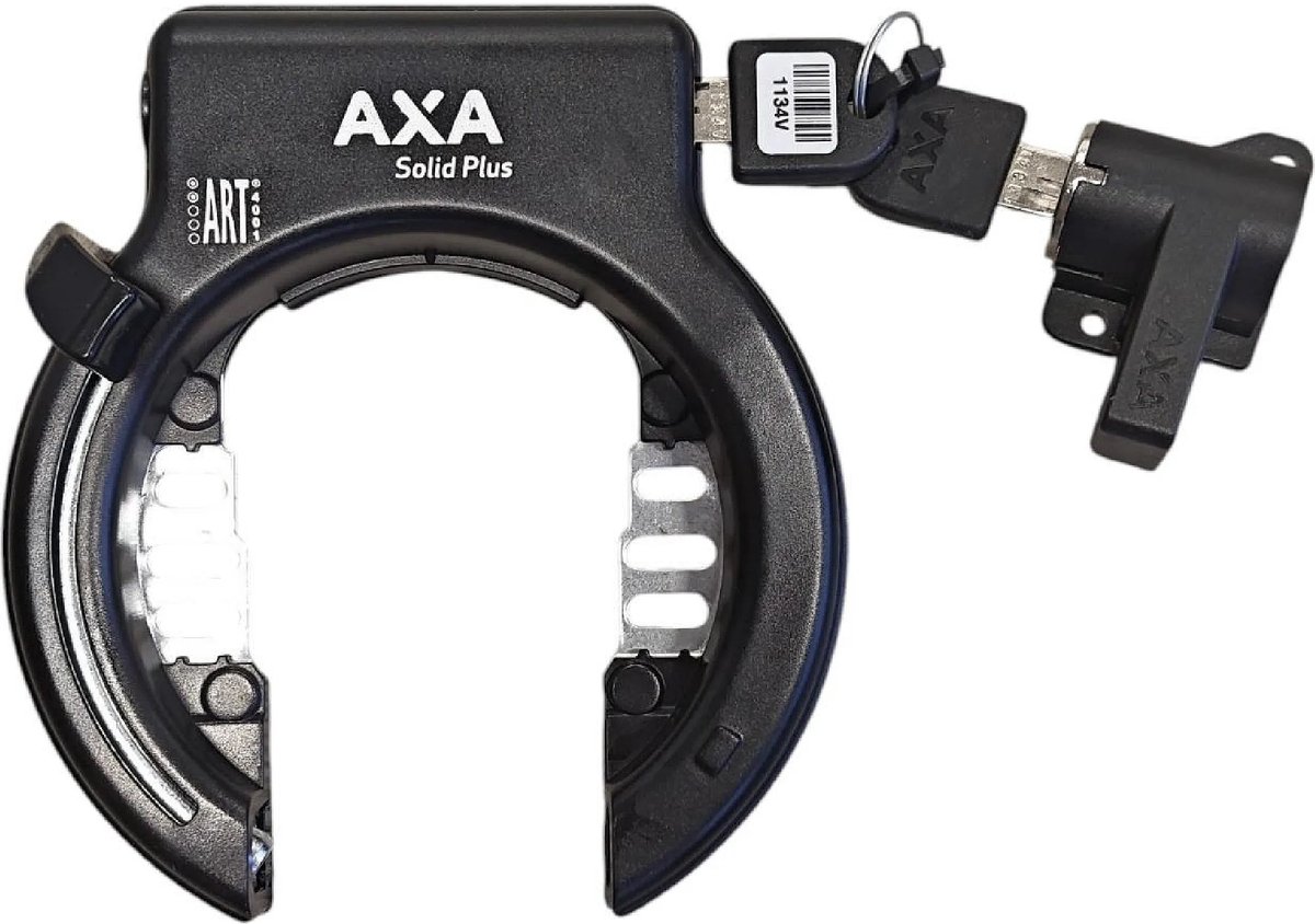 Axa ringslot Solid Plus + shimano drager accu slot (werkplaatsverpakking).
