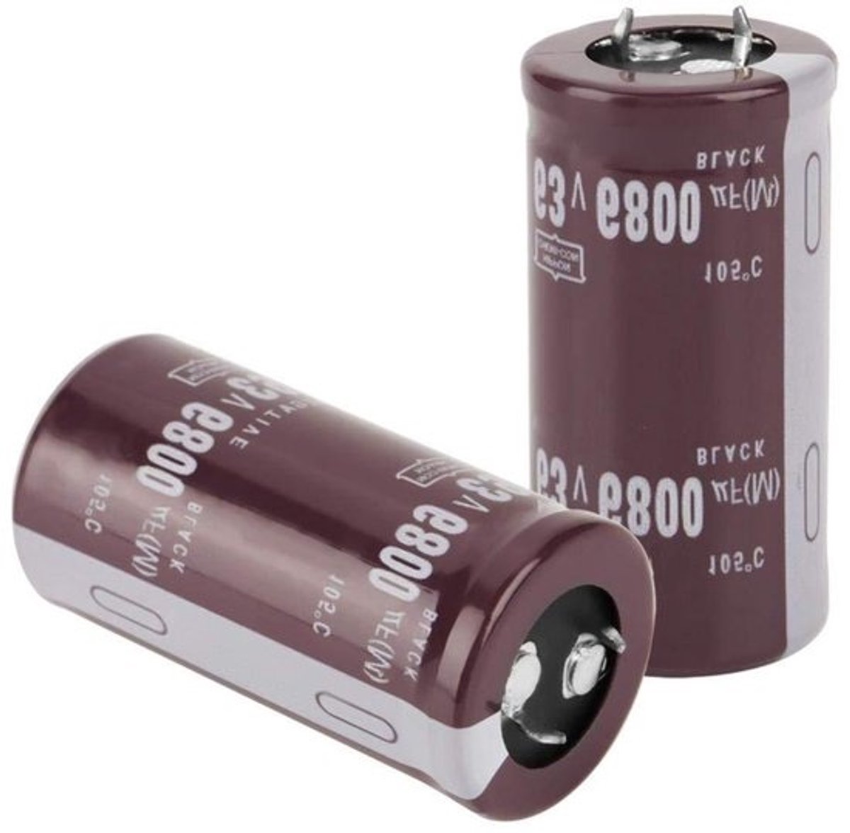 Elektrolytische Condensator - Condensator Set - Elektronica Reparatie - Lage Impedantie - 6800uF 63V - Zwart
