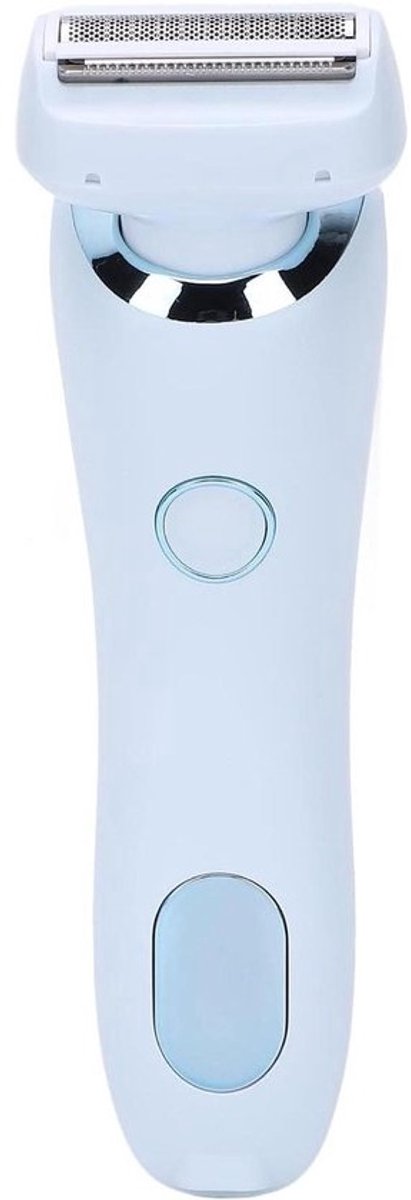 Elektrische Lady Trimmer - Ontharingsapparaat Vrouwen - Gladde Huid - Veilig Niet Irriterend - 800 mAh Batterij - Blauw