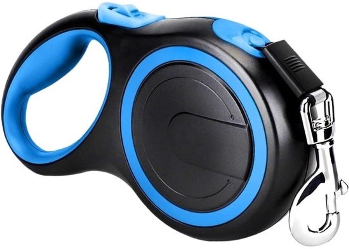 Hondenriem Rollijn - Intrekbare Riem Huisdier - Veilig Wandelen - Verstelbaar Ontwerp - 8m - 50 kg - Blauw