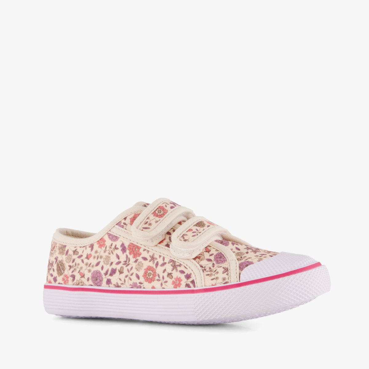 Chicane meisjes gymschoenen met bloemenprint - Beige - Maat 31