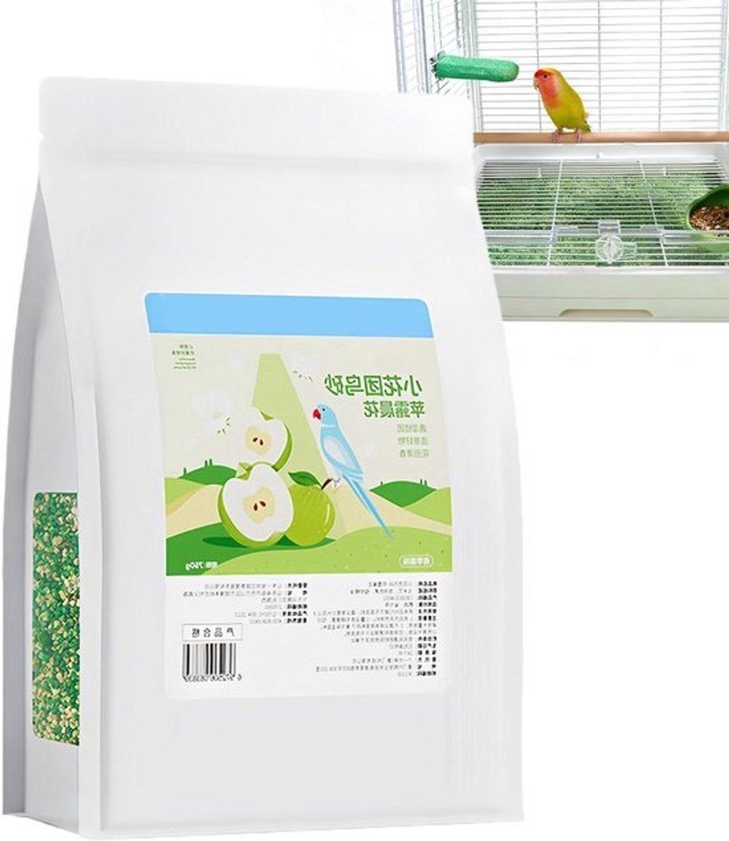 Vogel Bodembedekking - Vogelkooi Bedding - Hygiënische Vogelkooi - Moleculaire Geurvangst - 30x20x8 cm - Groen
