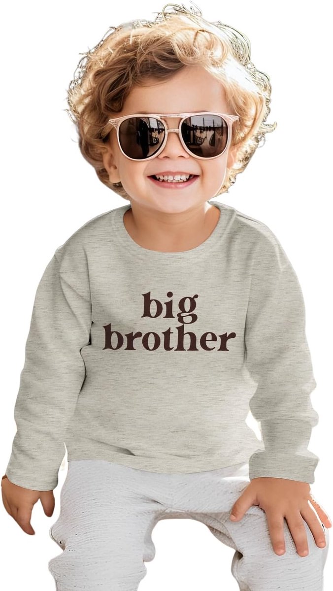 Brother baby trui grote broer sweatshirt jongens kinderen kleding pasgeborenen outfit ronde hals lange mouwen bovenstuk herfst winter trui broers en zussen matching babykleding