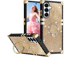 Bling Hoesje met Ringhouder voor Samsung Galaxy S24 FE SBZ Goud