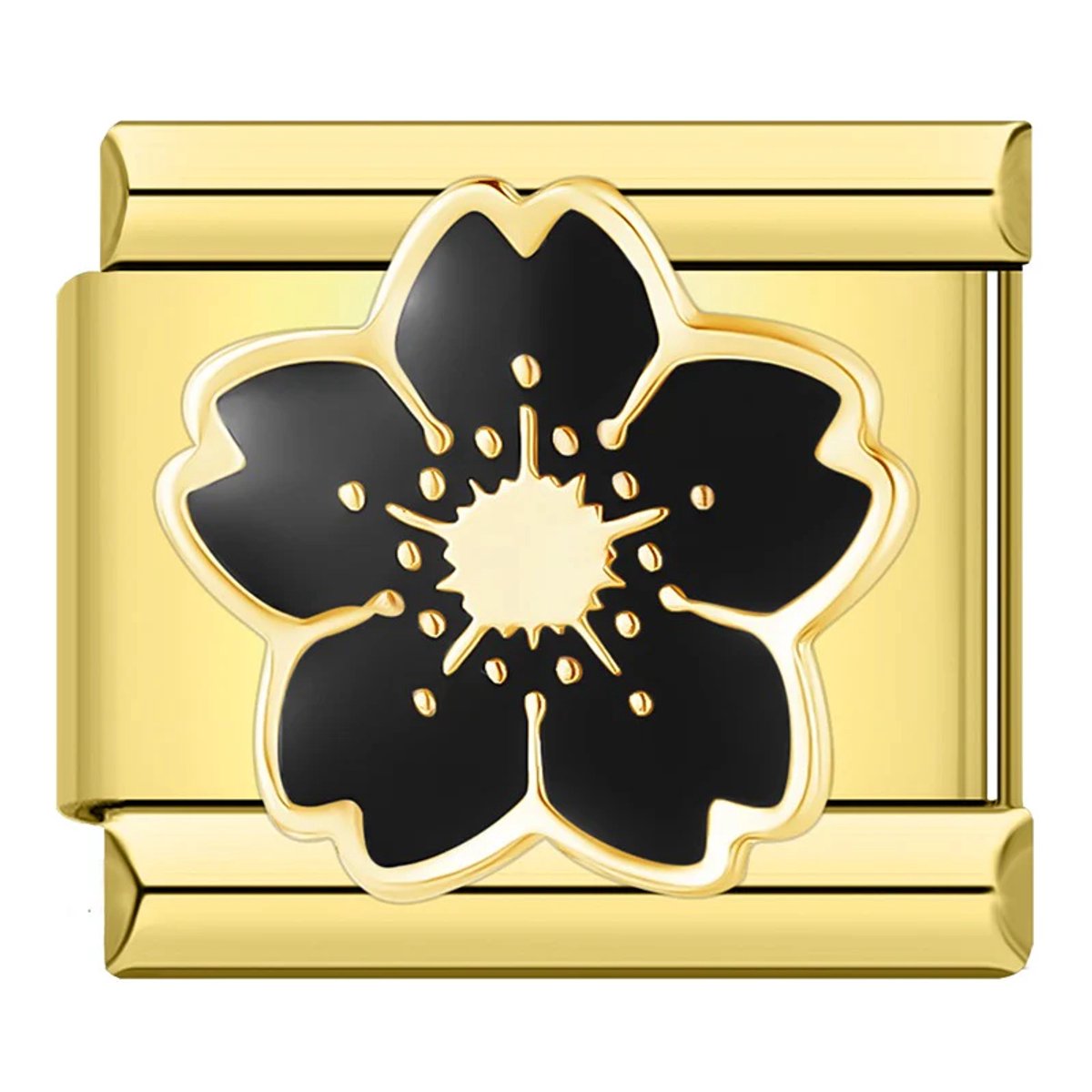 Black Flower Gold