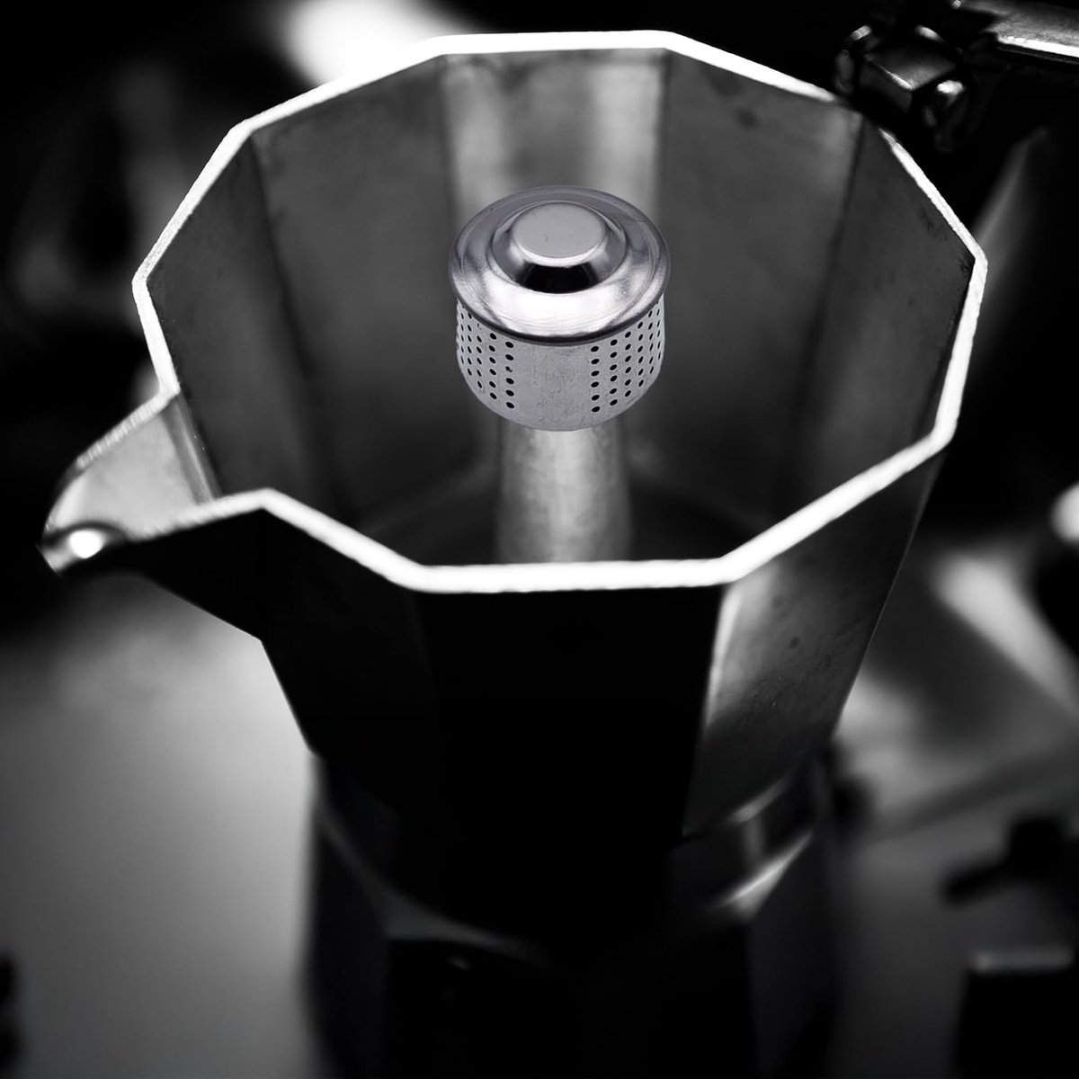 spatbescherming van aluminium voor espressokokers, eenvoudig te monteren, spatbescherming voor klassieke espressomachine