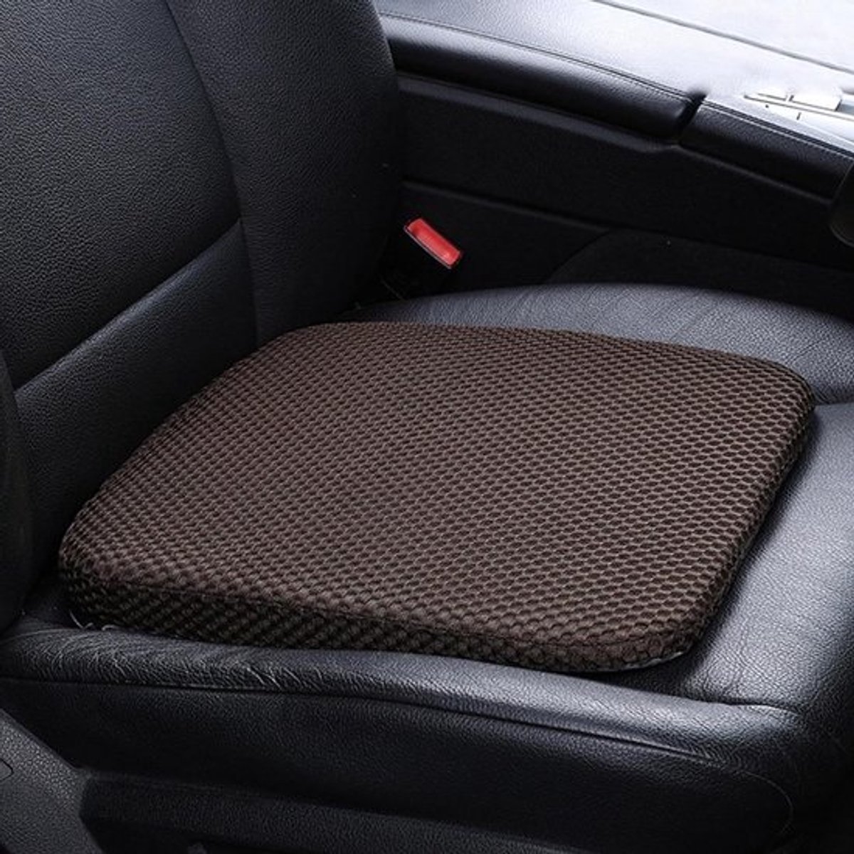 Stoelverhoger Auto - Kussen Verhoging - Verbeterd Zicht - Traagschuim Comfort - 6 cm dik - Bruin