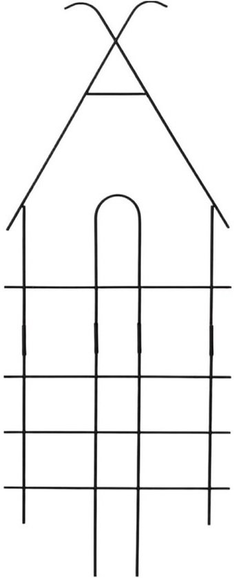 Klimplantsteun Metaal - Plantenrek Hekje - Planten Ondersteunen - Verstelbaar Roosterontwerp - 31B centimeter - Meerkleurig