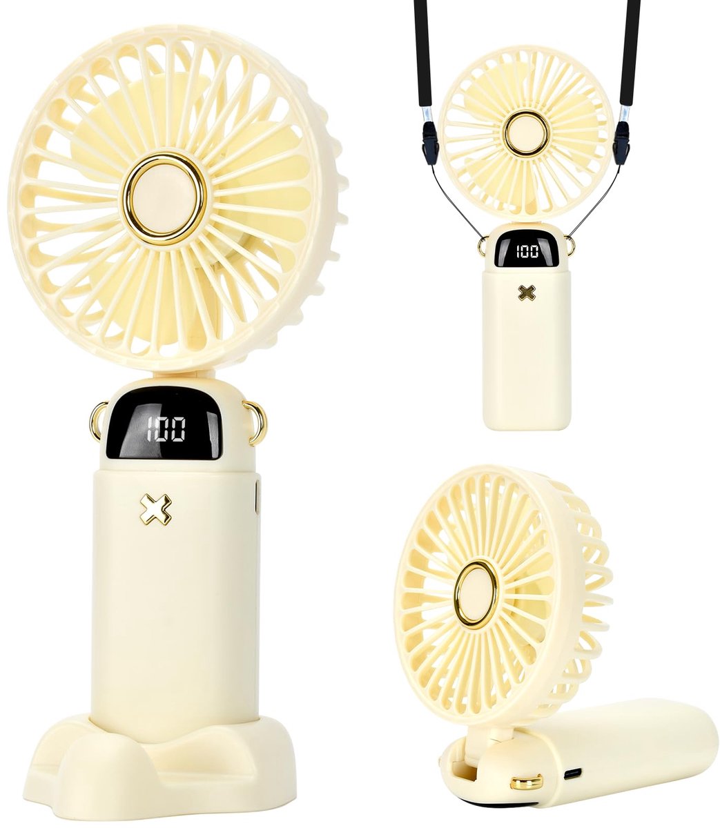 Handventilator - opvouwbaar - USB-aansluiting - ideaal voor onderweg - ShopVlot