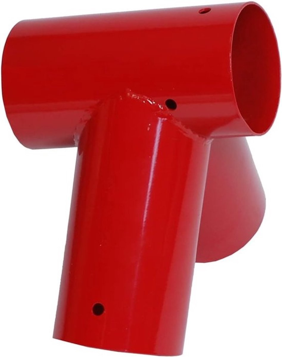Schommelgewricht - Verbindingselement rond - Speeltoestel bouwen - Staal gepoedercoat - 100 mm - Rood