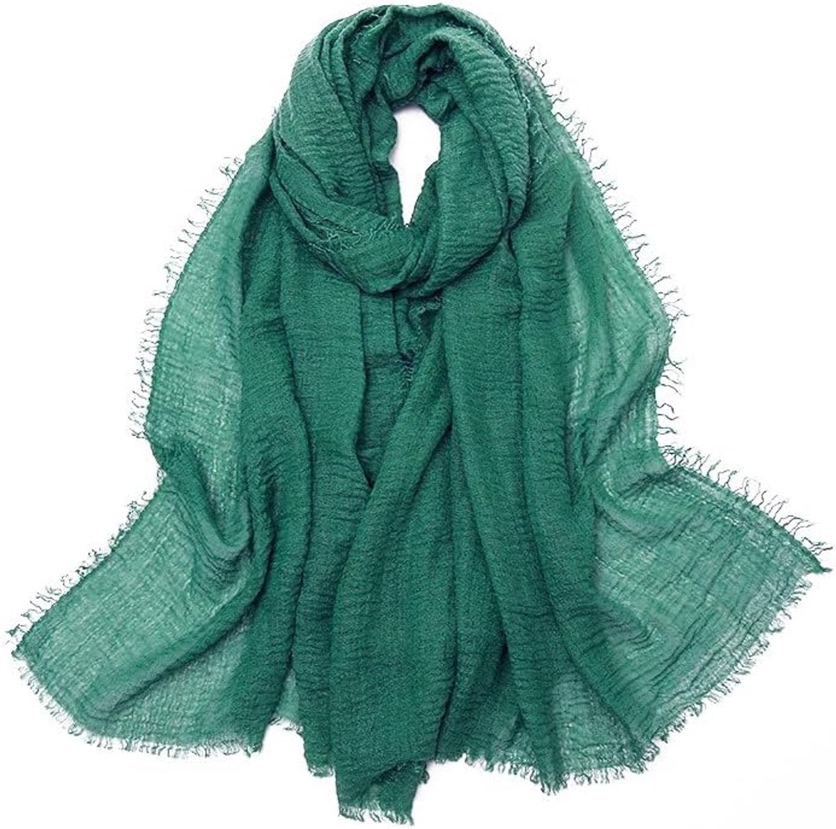 90 x 175 cm, effen sjaal van katoen en linnen, hoofddoek, stola, sjaals, damessjaal, schakeldoeken, halsdoek, sjaals voor lente, zomer, herfst, winter, dagelijks dragen, donkeroranje