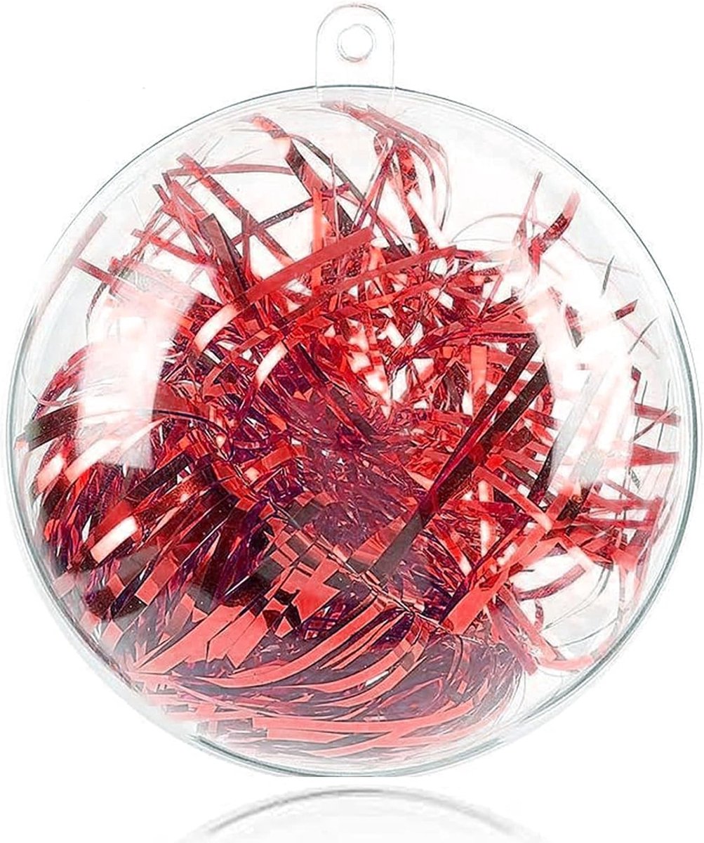 20 stuks 80 mm ornament ballen kerstdecoratie ballen, doorzichtige plastic vulbare ornamenten bal, doe-het-zelf doorzichtige plastic ballen voor Kerstmis, nieuwjaarscadeau, bruiloft woondecoratie