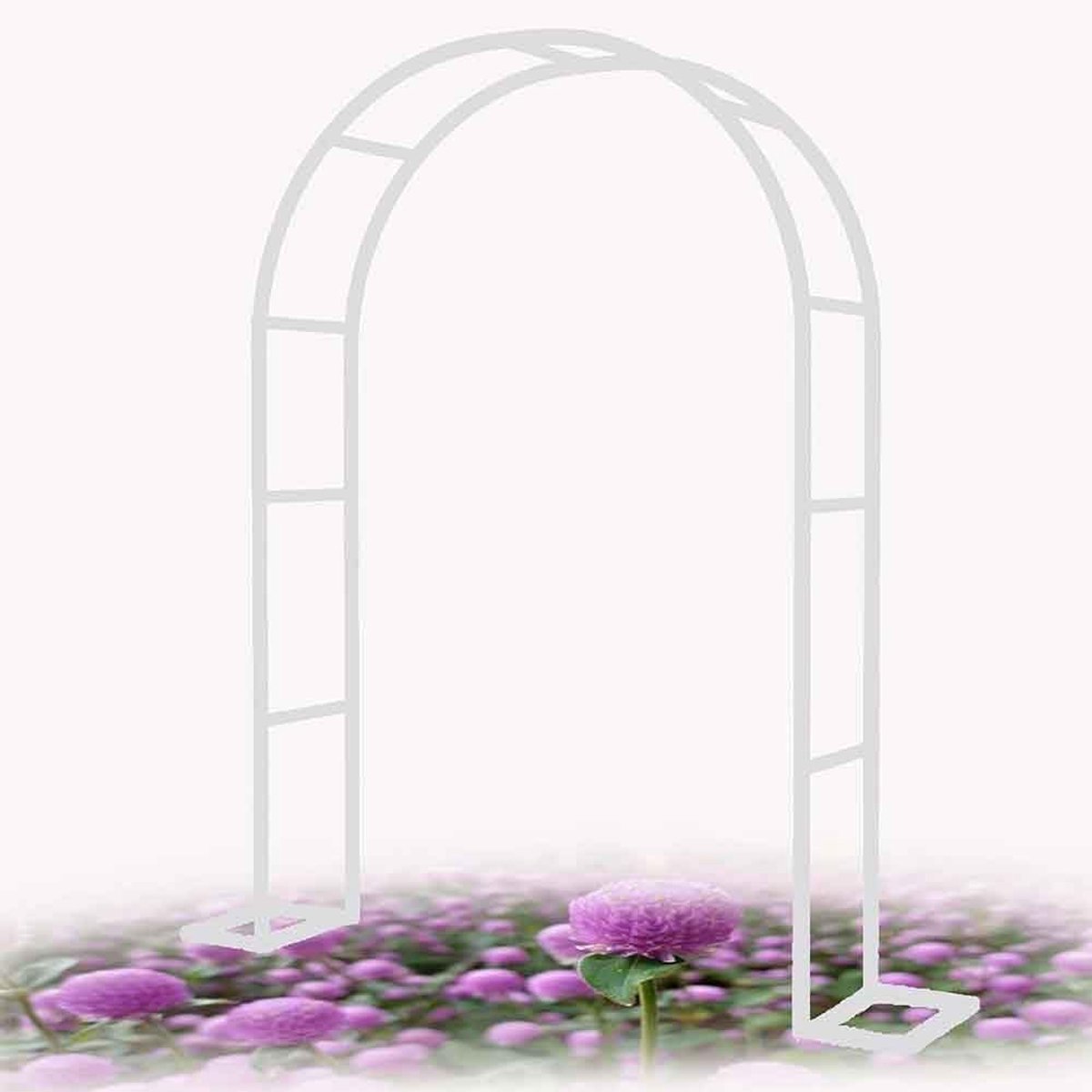 tuinboog zware roos prieel klimplanten ondersteuning boog grote bruiloft bogen 140 cm 180 cm 240 cm 120 cm breed, wit, B2,4 m x H 2,2 m