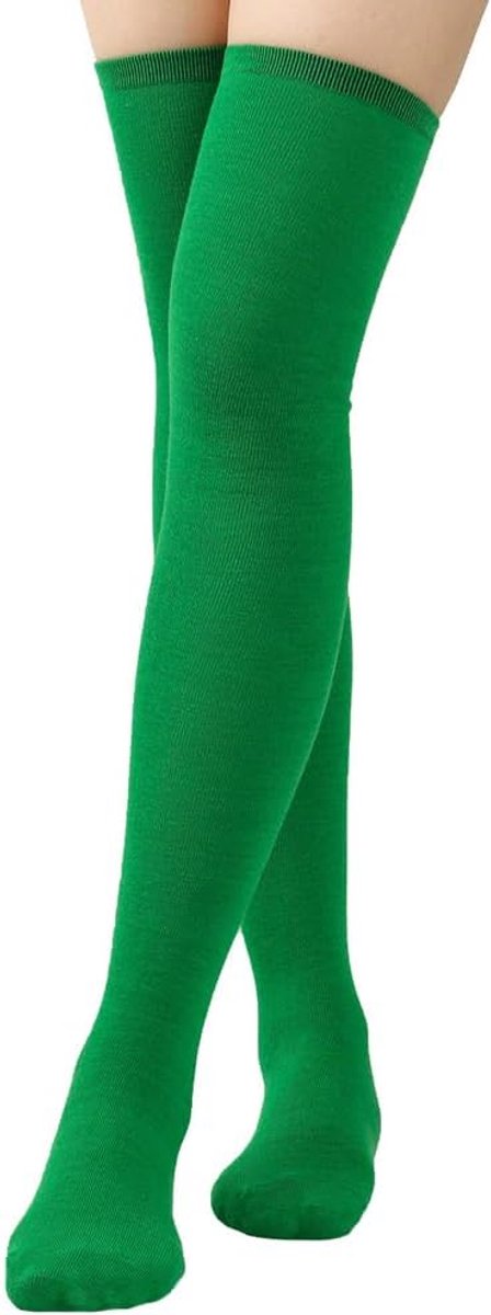 1 paar lange sokken, overknee-kousen voor dames, katoen, zachte sokken voor dames, lange sokken, cosplay, warm, lange sokken, college cheerleader, kostuum voor jongens, 52 cm