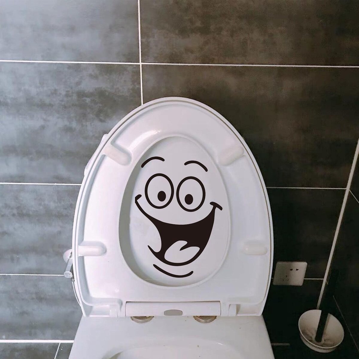 Toiletbril, doe-het-zelf, stickers voor toiletdeksel, decoratieve muursticker, PVC, waterdicht, afneembaar, badkamer, keuken
