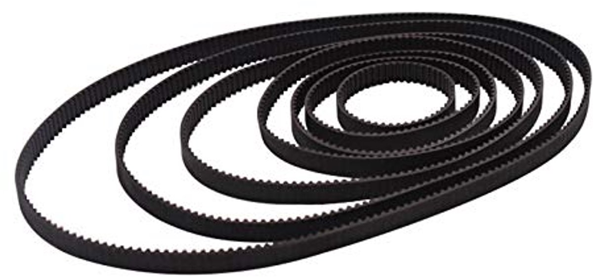 distributieriem, POWERTOOL rubberen synchrone riem - 6 mm breedte voor 3D-printerriem CNC-machine (2 stuks)