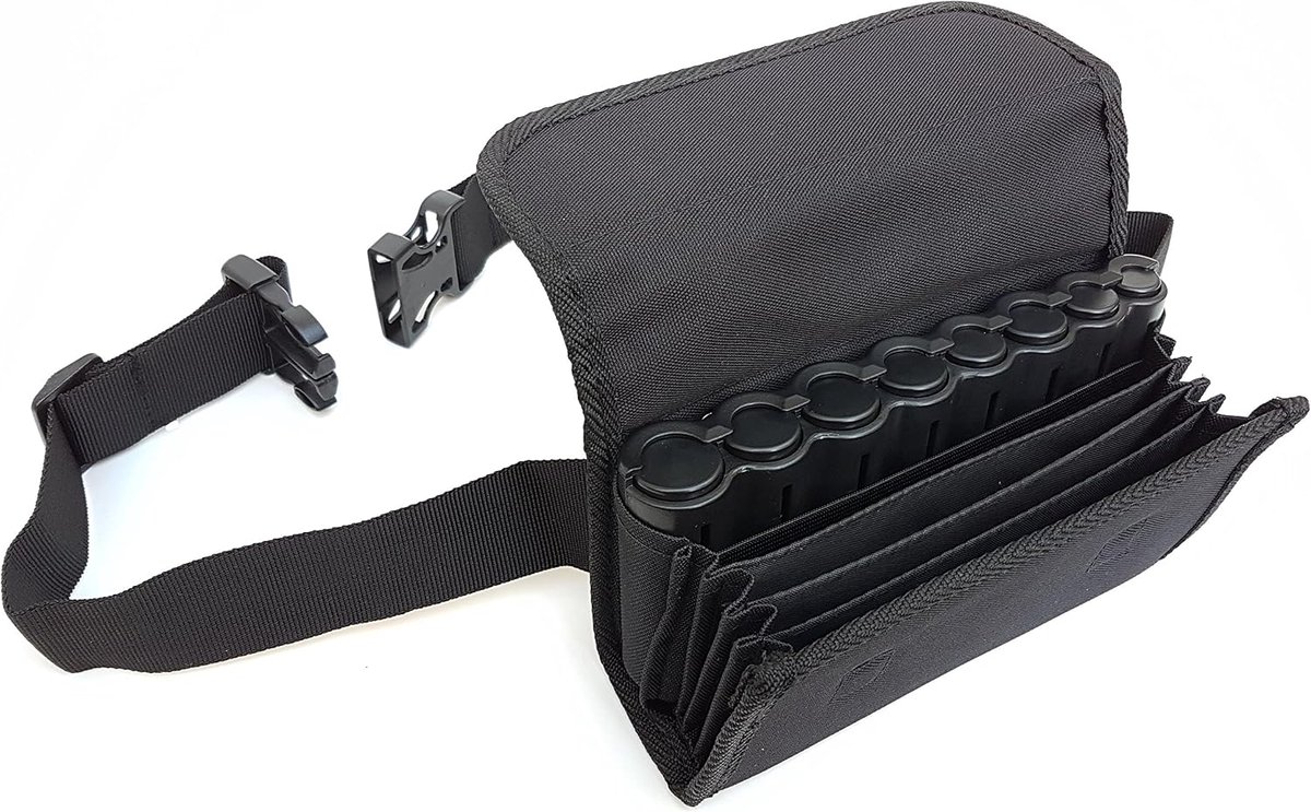 Heuptas van zeildoek, polyester, met geldautomaat, 8 euro-munten, magnetische sluiting, ideaal voor servers, serveersters, bars, brouwerijen, pubs, restaurants