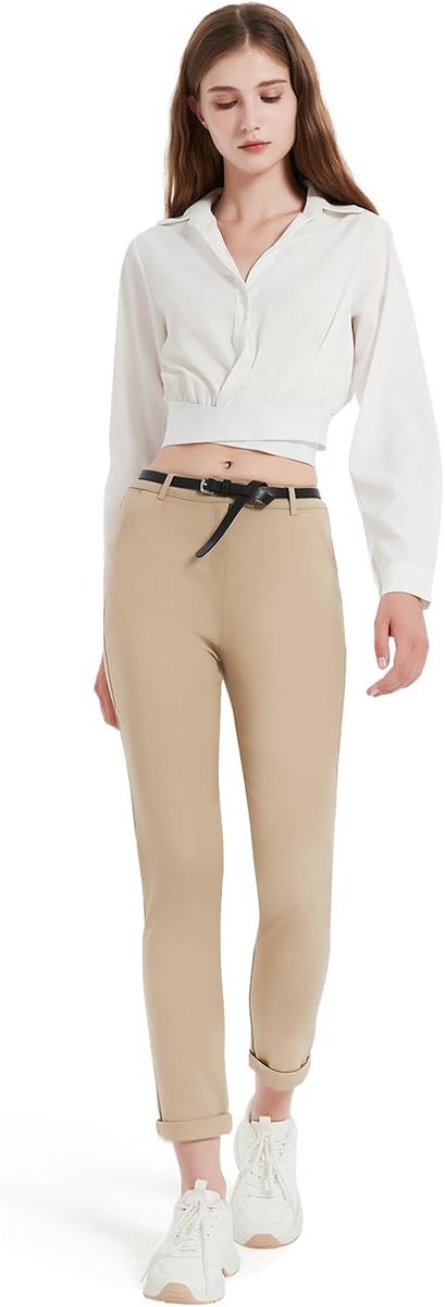 Jurkbroek voor dames, casual stretchbroek, katoenen werkbroek voor dames, slim fit voor professioneel gebruik