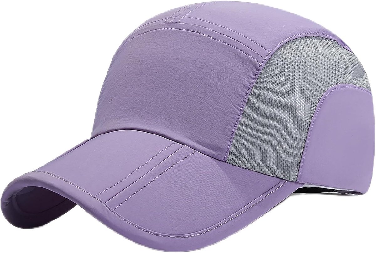 Ademende mesh baseballpet voor heren, sneldrogende sportpet, verstelbaar, uv-bescherming, zonnehoed voor hardlopen, golfen, wandelen