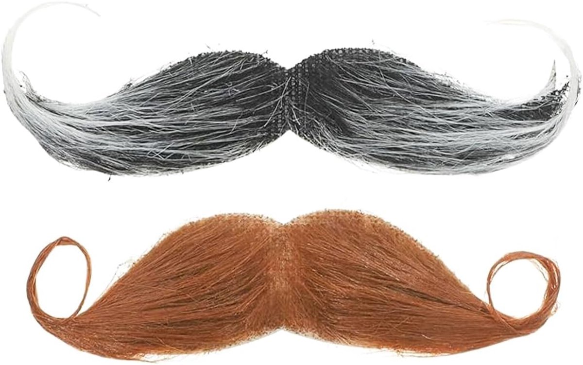 2 stuks baard kostuum zelfklevende snorren oude man snor detective snor stickers stuur Halloween maskerade partij baard