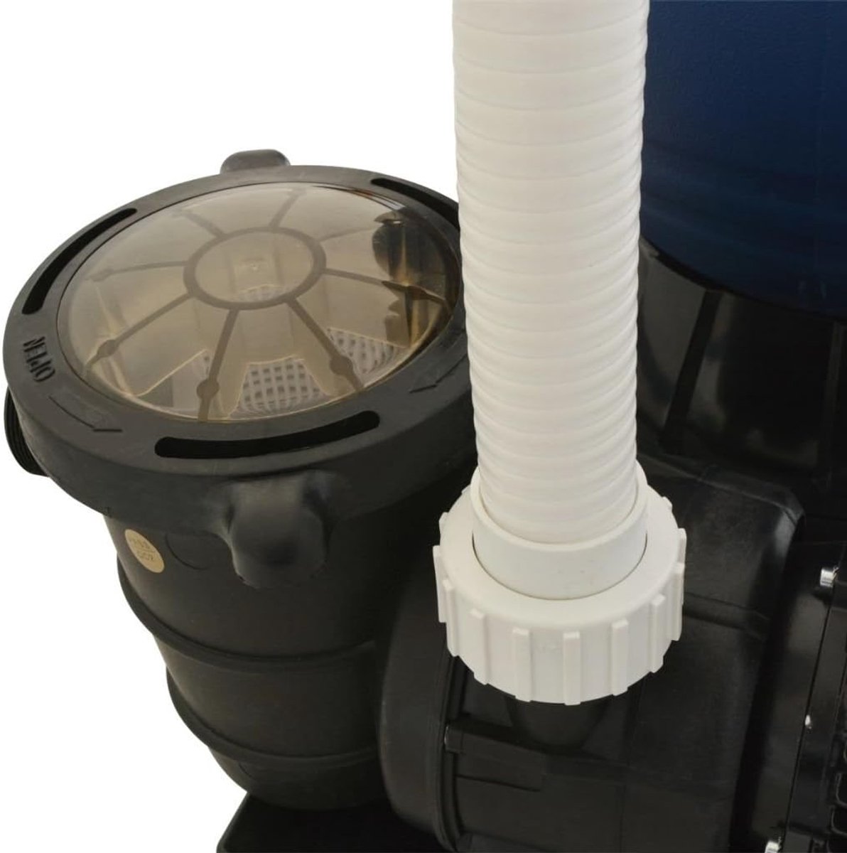 Zandfilterpomp, zandfilter, voor zwembad, met 7 standen, 1000 W, 16800 l/u, blauw, zwembadpomp, filter voor zwembad, zandfilterpomp voor water